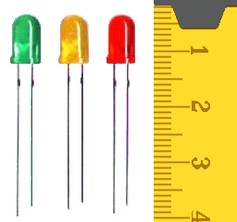 Diodes de différentes couleurs. 
